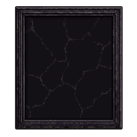 portrait frame dark cracked painting