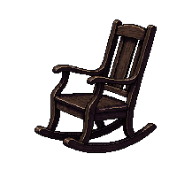 rocking chair old dark empty creaking