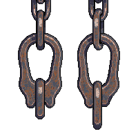 shackles iron chains old rusty