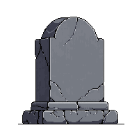 tombstone gray stone rounded top rip