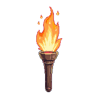 torch wall mounted fire flickering