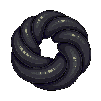 well dark stone old deep rope