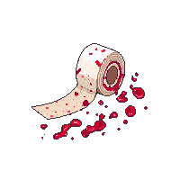 Bandages Bloody Bandage Roll 008 V2 2026 02 20T21 42 17 — free pixel art sprite from Horror Items 100