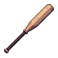 Baseball Bat Wooden Bat 001 2026 02 20T21 42 17 — free pixel art sprite from Horror Items 100