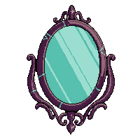 Broken Mirror Cracked Glass 006 V2 2026 02 20t21 42 17 — free pixel art sprite from the Horror Items 100 collection, transparent PNG