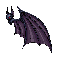 bat wing dark leathery stretched membrane