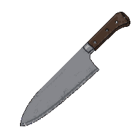 butcher knife large sharp steel cleaver