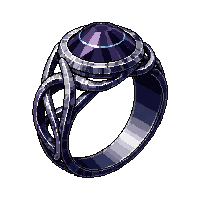 cursed ring silver dark gem twisted band