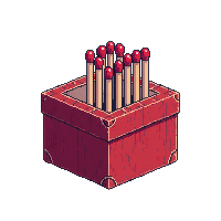 matches box red small wooden striker