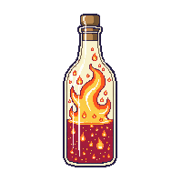 molotov cocktail glass bottle rag flame