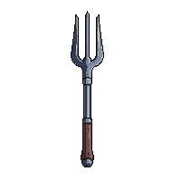 pitchfork three prong iron farm weapon