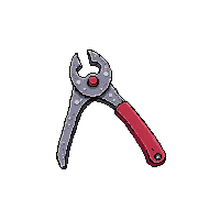 pliers red handle metal grip tool