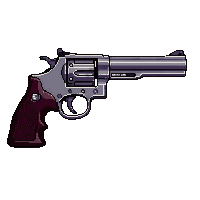 revolver silver six shooter handgun