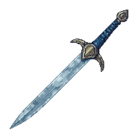 ritual dagger curved blade ornate handle