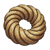 rope coil brown hemp thick long