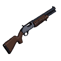 shotgun pump action dark wood barrel