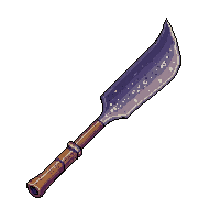 sickle curved blade wooden handle farming