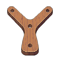 slingshot wooden yshape rubber band