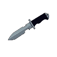 throwing knife small steel balanced blade
