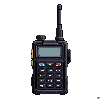 walkie talkie black antenna buttons speaker