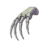 werewolf claw curved sharp bone large