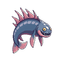 Creature From Lagoon Fish Man Swamp 008 — free pixel art sprite from Horror Kit