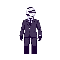 invisible man bandaged face horror rpg character 009