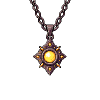 Cursed Amulet Dark Necklace Glowing Evil 006 — free pixel art sprite from Horror Kit