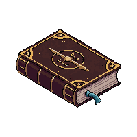 Cursed Book Grimoire Dark Magic Tome 005 — free pixel art sprite from Horror Kit
