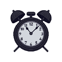Cursed Clock Stopped Hands 008 — free pixel art sprite from Horror Kit