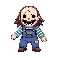 cursed doll possessed toy cracked face 019