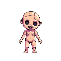cursed doll possessed toy cracked face 027
