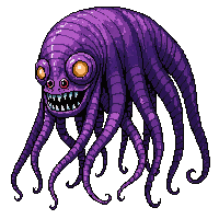 Eldritch Tentacle Monster Lovecraftian Horror Many Eyes 005 — free pixel art sprite from Horror Kit