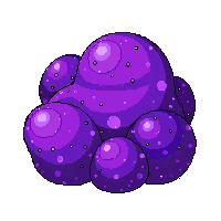 Bloated Zombie Swollen Purple Toxic Gas Cloud — free pixel art sprite from Horror Pro
