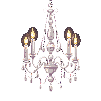 chandelier crystal dark ornate candles cobweb