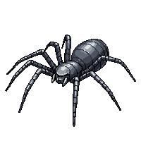 Cobweb Thick Corner Large Spider Dense Dusty — free pixel art sprite from Horror Pro