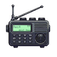 Radio Walkietalkie Static Crackling Communication — free pixel art sprite from the Horror Pro collection, transparent PNG