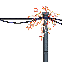 horror electric wire sparking hazard