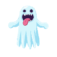horror ghost floating transparent wailing