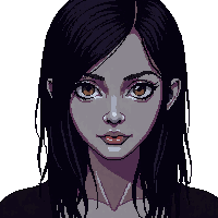 horror painting portrait eyes following