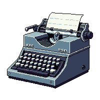 horror typewriter old keys paper clacking