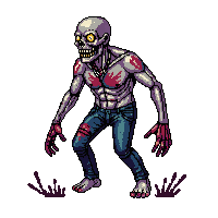 horror zombie shambling rotten clothes