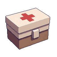 survival medkit first aid red cross box