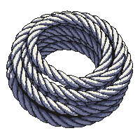 survival rope coiled strong nylon