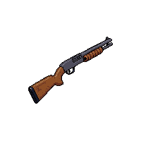 survival shotgun pump action wooden stock