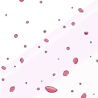 Cherry Blossom Petals Falling Pink Wind Drift — free pixel art sprite from Japanese Garden