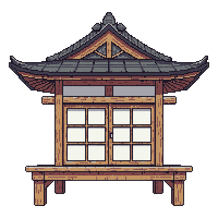 japanese tea house small wooden sliding doors