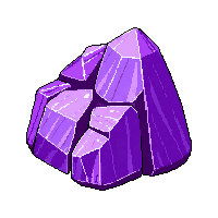 Gem Amethyst Raw — free pixel art sprite from Magic Items