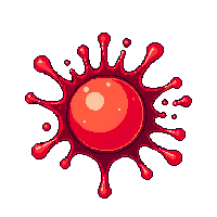 Blood Splatter Effect — free pixel art sprite from Magic Items
