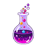 Beast Tongue Potion Round Flask — free pixel art sprite from Magic Items
